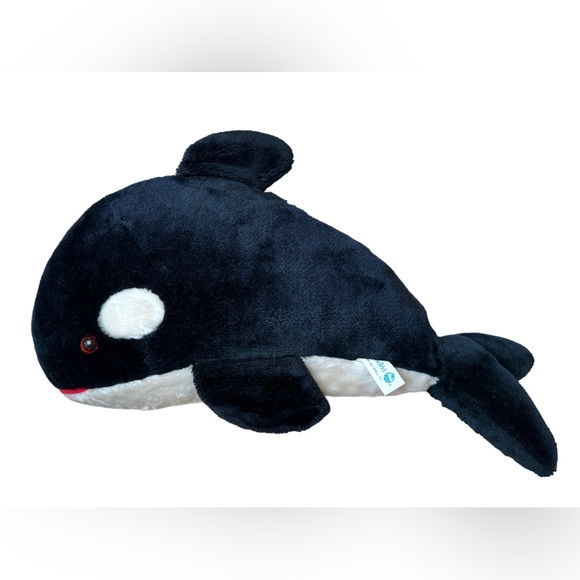 Set of 2 Vintage Sea World Orca Killer Whales Shamu Plushes/Stuffed Animals GUC - Picture 7 of 11